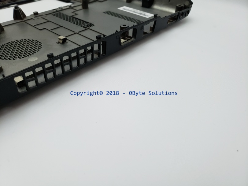 Toshiba V000180440 Bottom Case with USB Ports, Power Jack & Cables