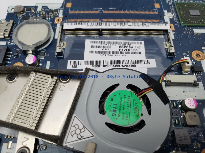 Acer Aspire One P1VE6 LA-7071P Notebook MB with CPU Heat-sink & cooling fan & CPU