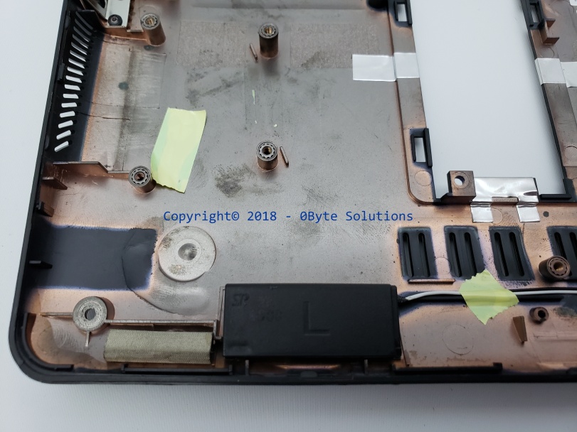 Asus EEE PC 1005HA (P/N: 13NA-1BA0B03) Bottom Case with SD Card Reader & Speakers