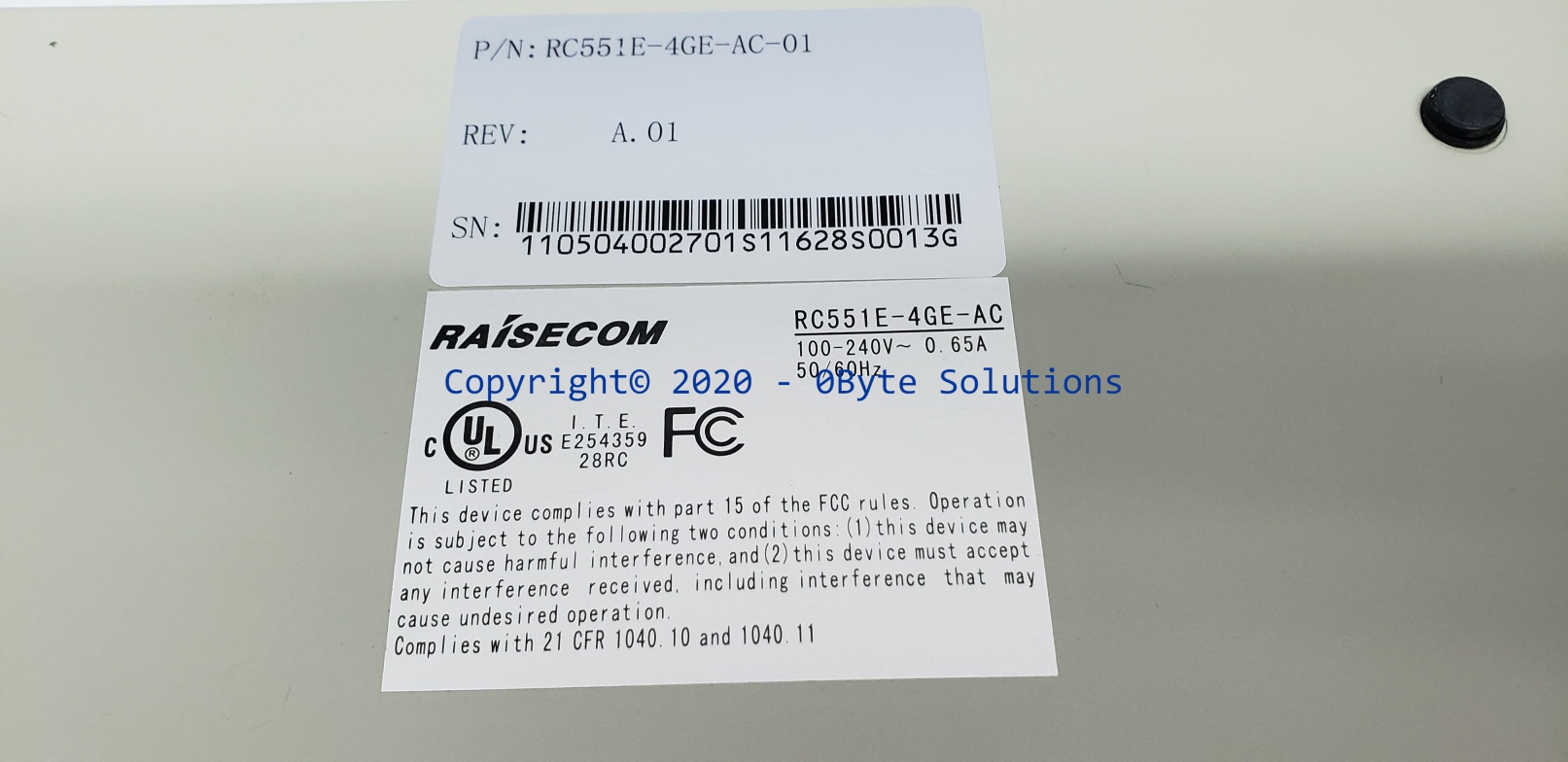 Raisecom RC551E-4GE-AC-01 Intelligent Ethernet Demarcation Device