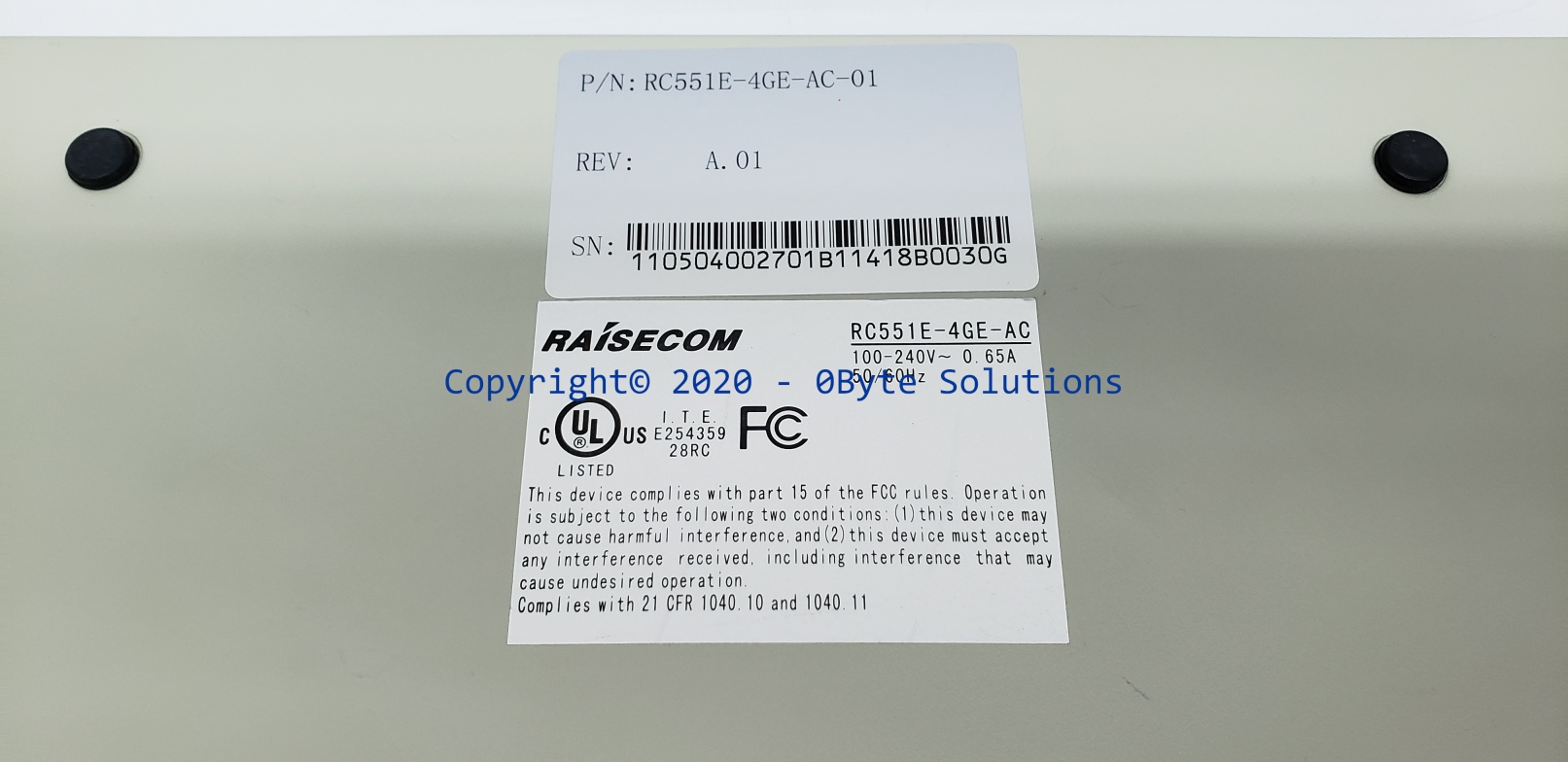 Raisecom RC551E-4GE-AC-01 Intelligent Ethernet Demarcation Device