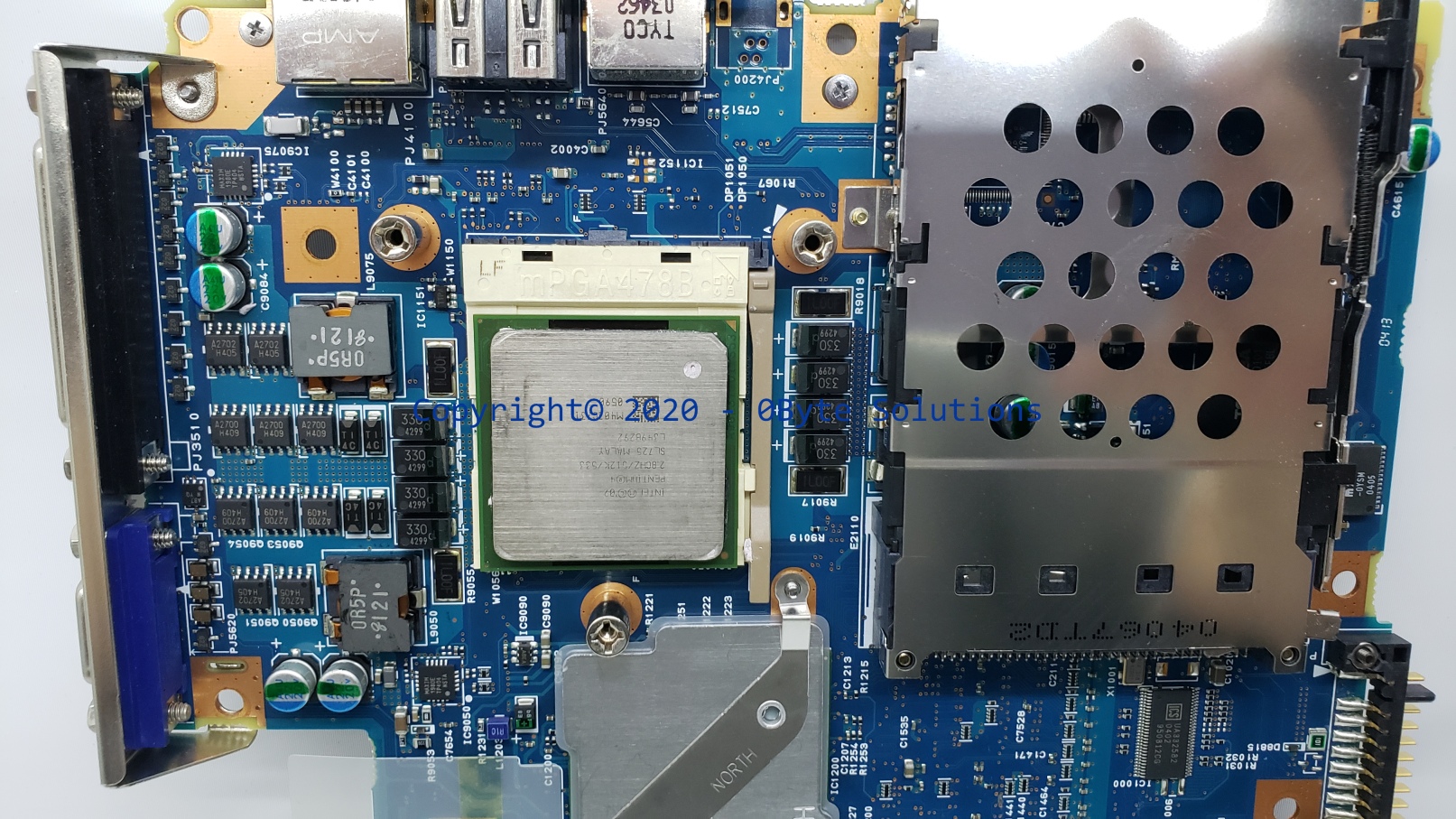 Toshiba FLM1 M2/A5A000979 Notebook Mainboard with D/C Jack & CPU