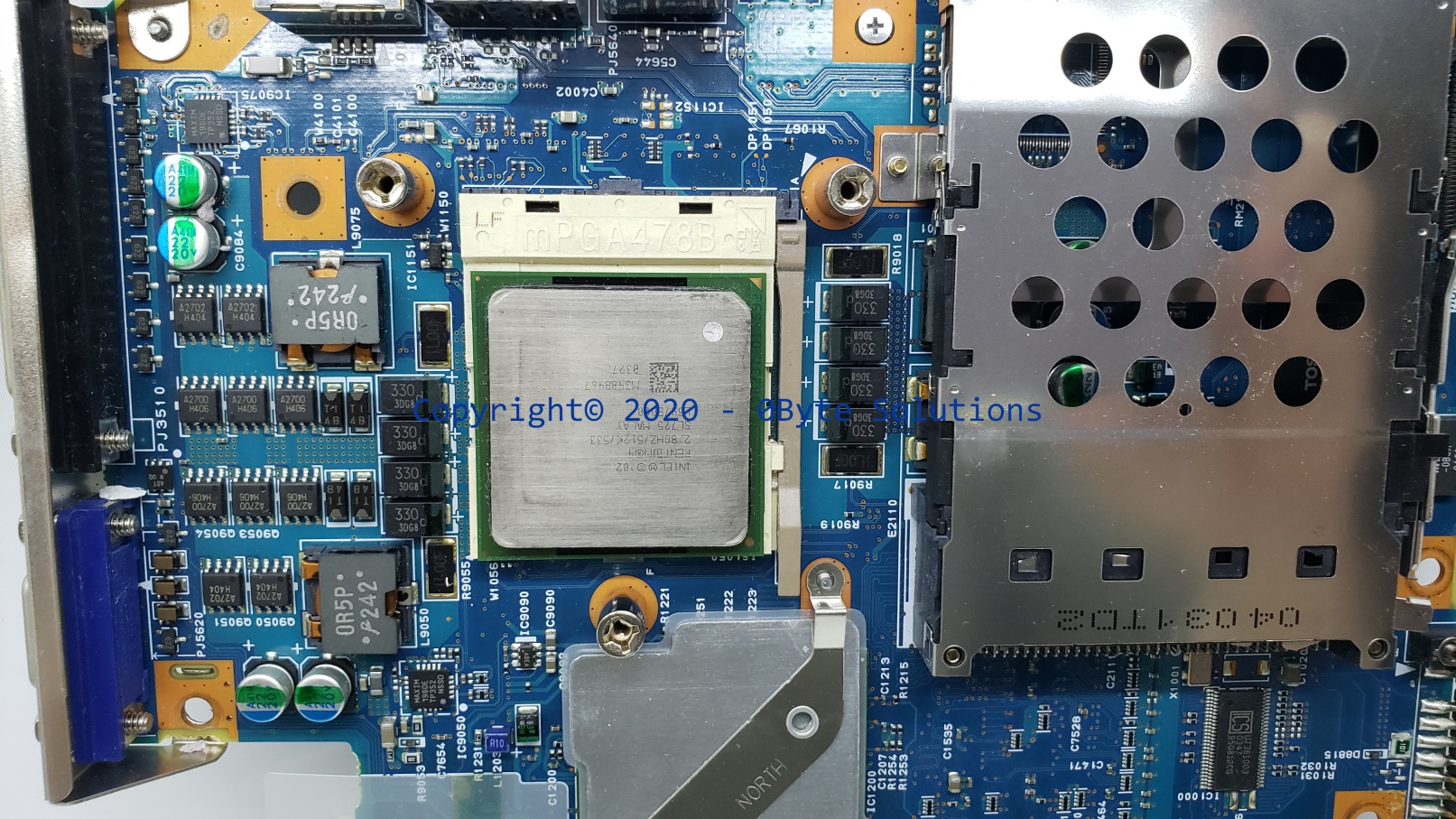 Toshiba FLM1 M2/A5A000979 Notebook Mainboard with D/C Jack & CPU