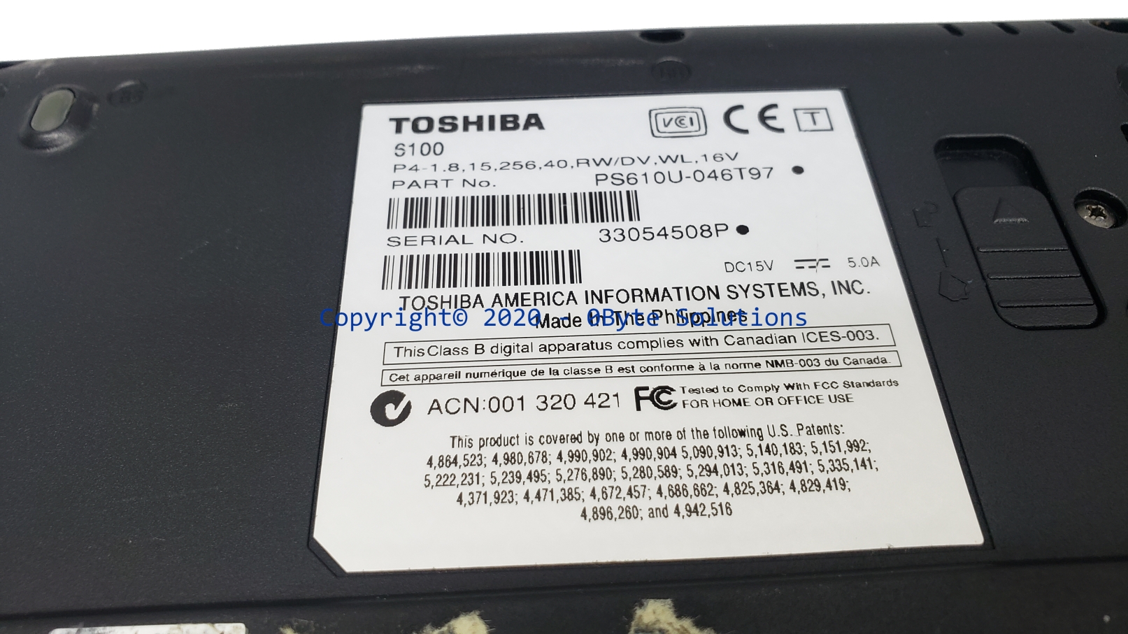 Toshiba Satellite Pro 6100 (PS610U-046T97) Notebook with CPU