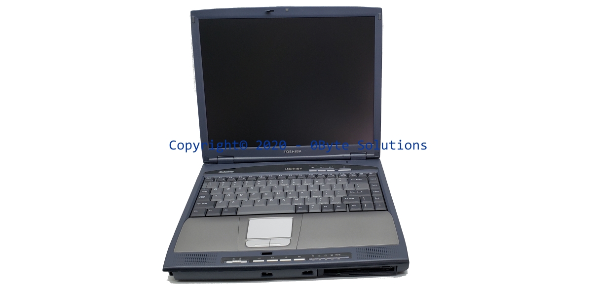 VINTAGE Toshiba Satellite 1805 Notebook/Laptop with 32GB SSD, Serial & Parallel Ports, CPU & RAM