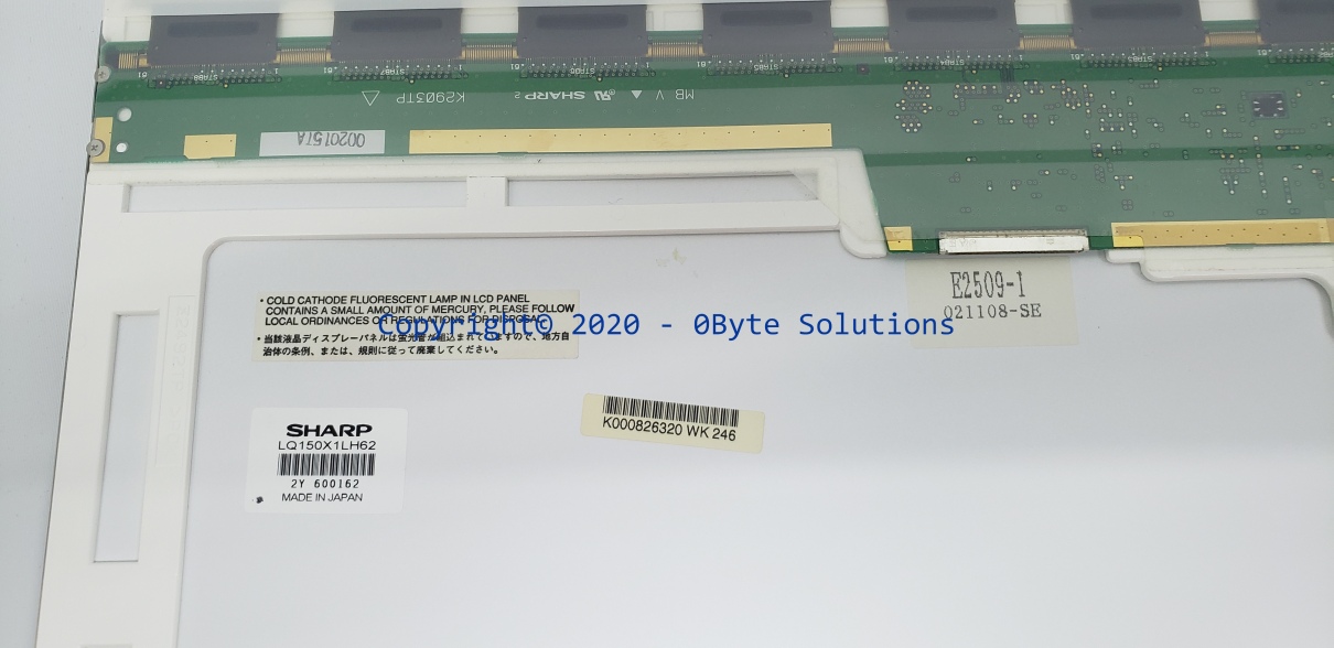 Sharp LQ150X1LH62 356mm x 240mm (15