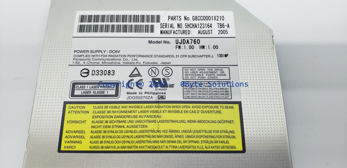 Panasonic UJDA760 CD-RW/DVD Drive