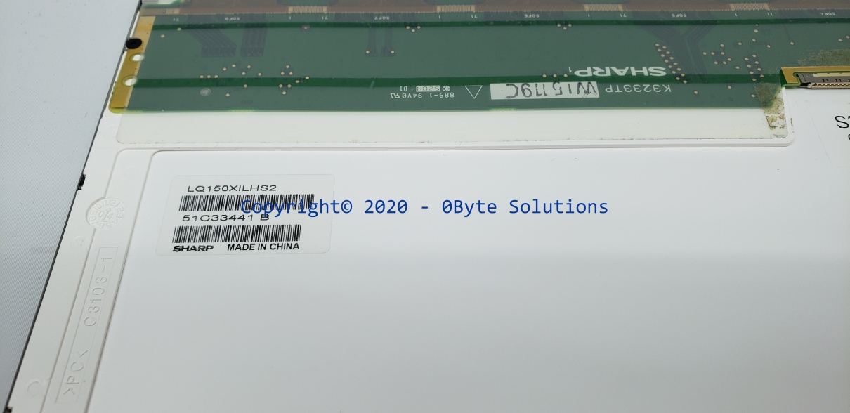 Sharp LQ150XILHS2/SZH2647 370mm x 242mm (15