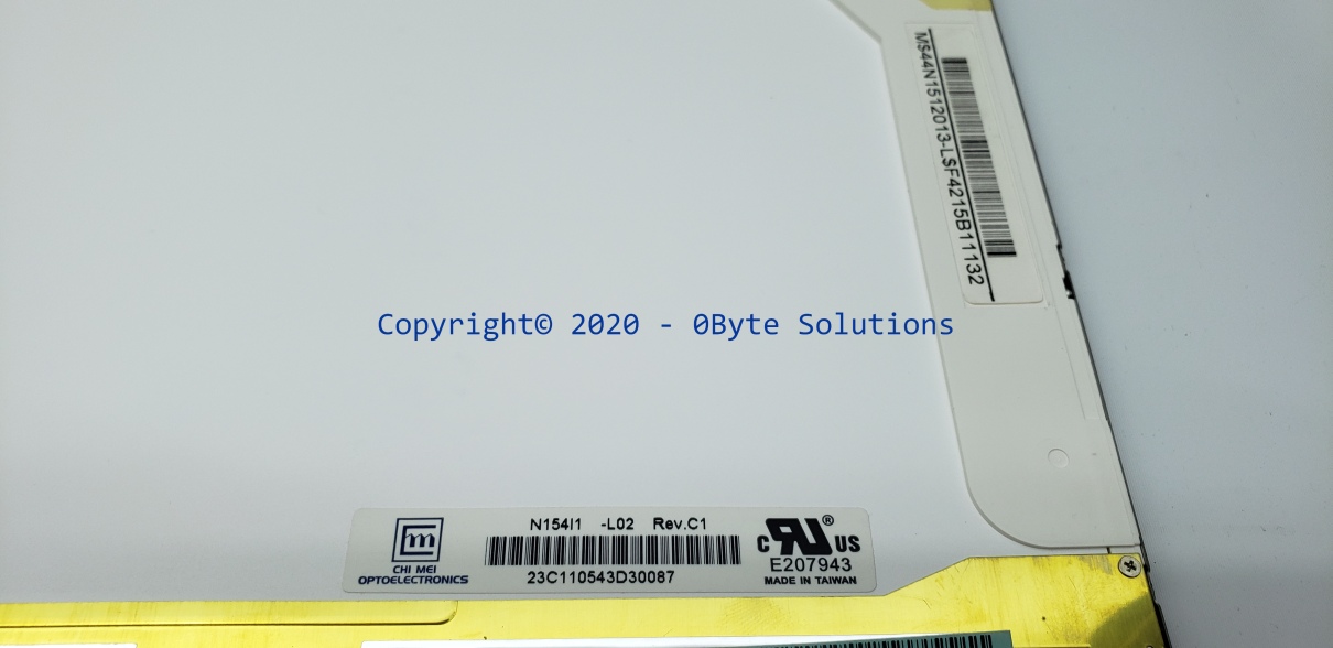 Chi Mei Optoelctronics N154I1-L02 Rev.C1 343mm x 222mm (15.4