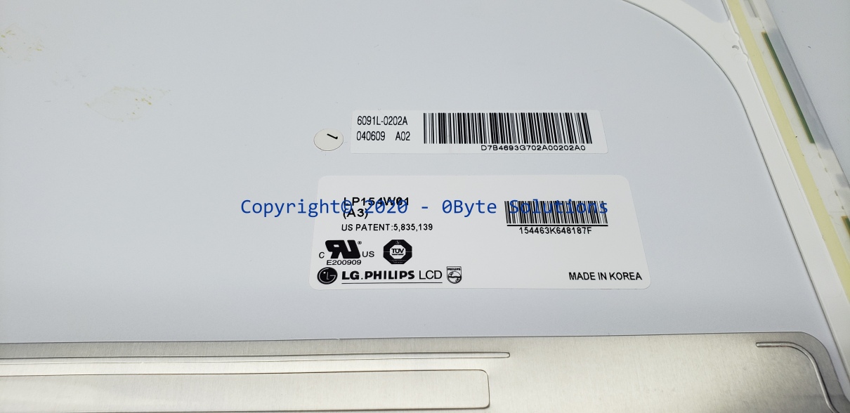 LG.Philips LP154W01(A3) 343mm x 222mm (15.4