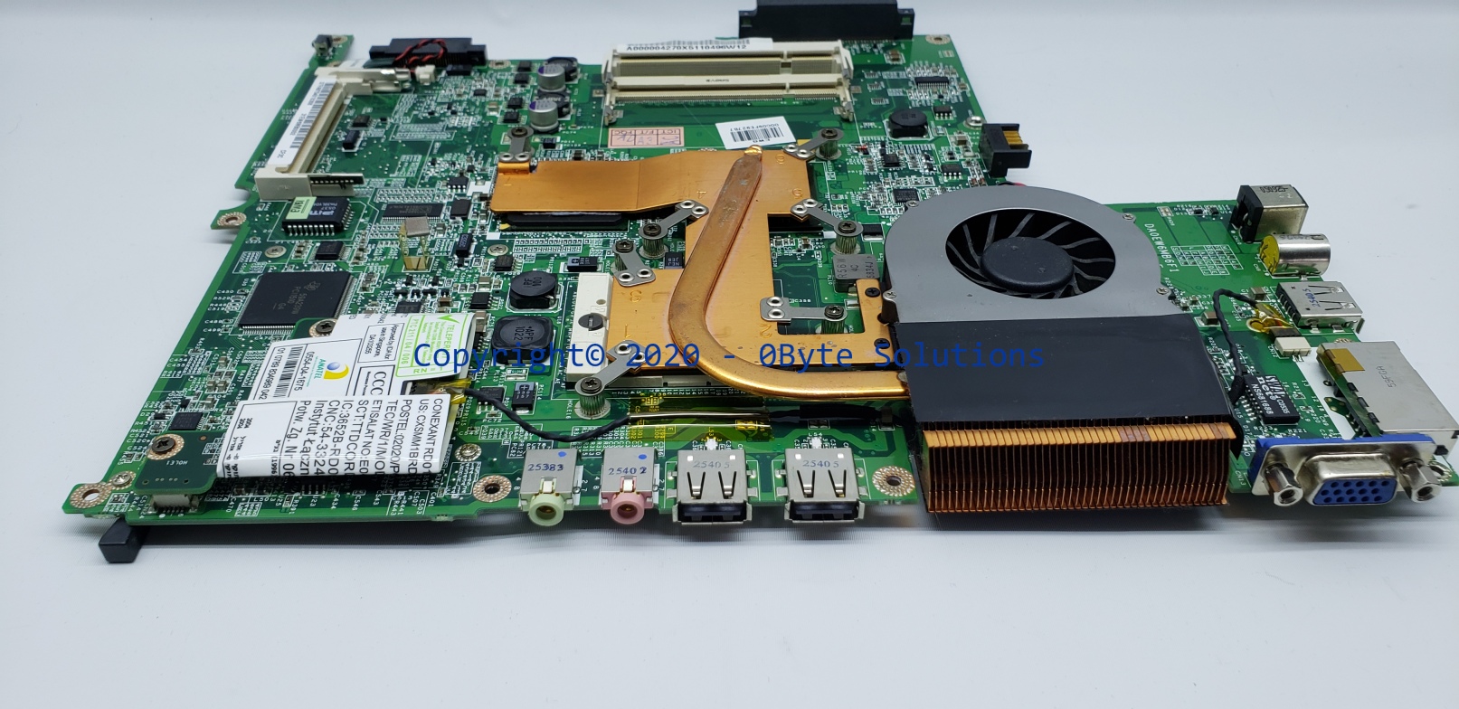 Toshiba DA0EW6MB6F1 (Rev F) Notebook Mainboard with CPU Fan & CPU