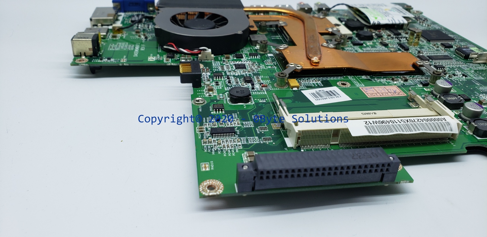 Toshiba DA0EW6MB6F1 (Rev F) Notebook Mainboard with CPU Fan & CPU