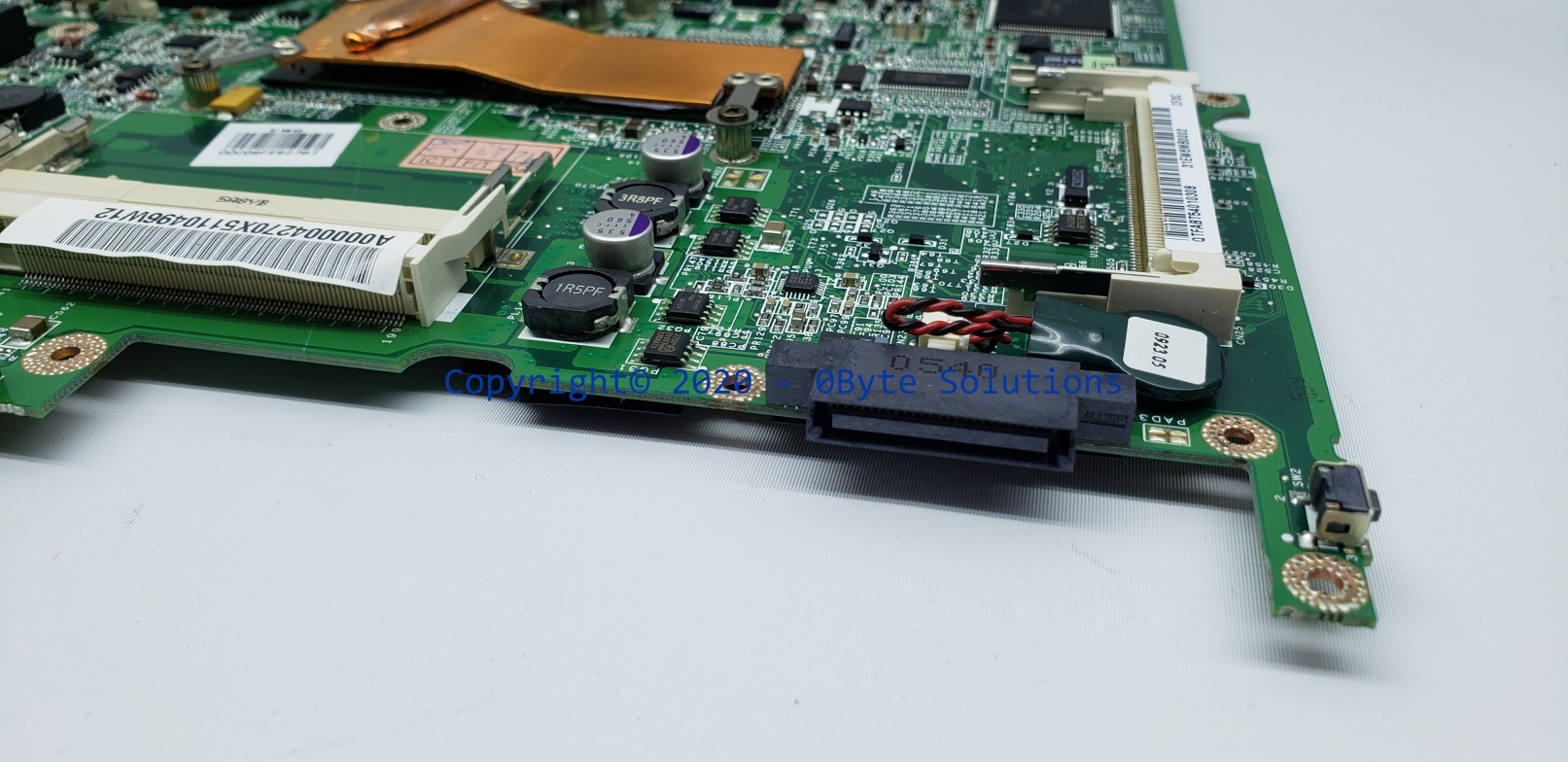 Toshiba DA0EW6MB6F1 (Rev F) Notebook Mainboard with CPU Fan & CPU