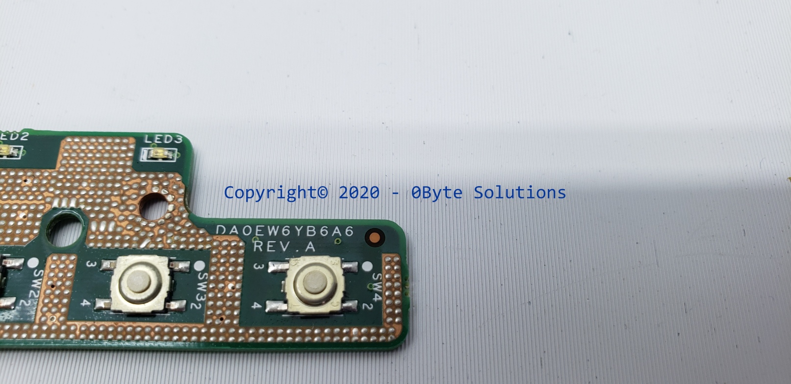 Toshiba DA0EW6YB6A6 Power Button/LED Board