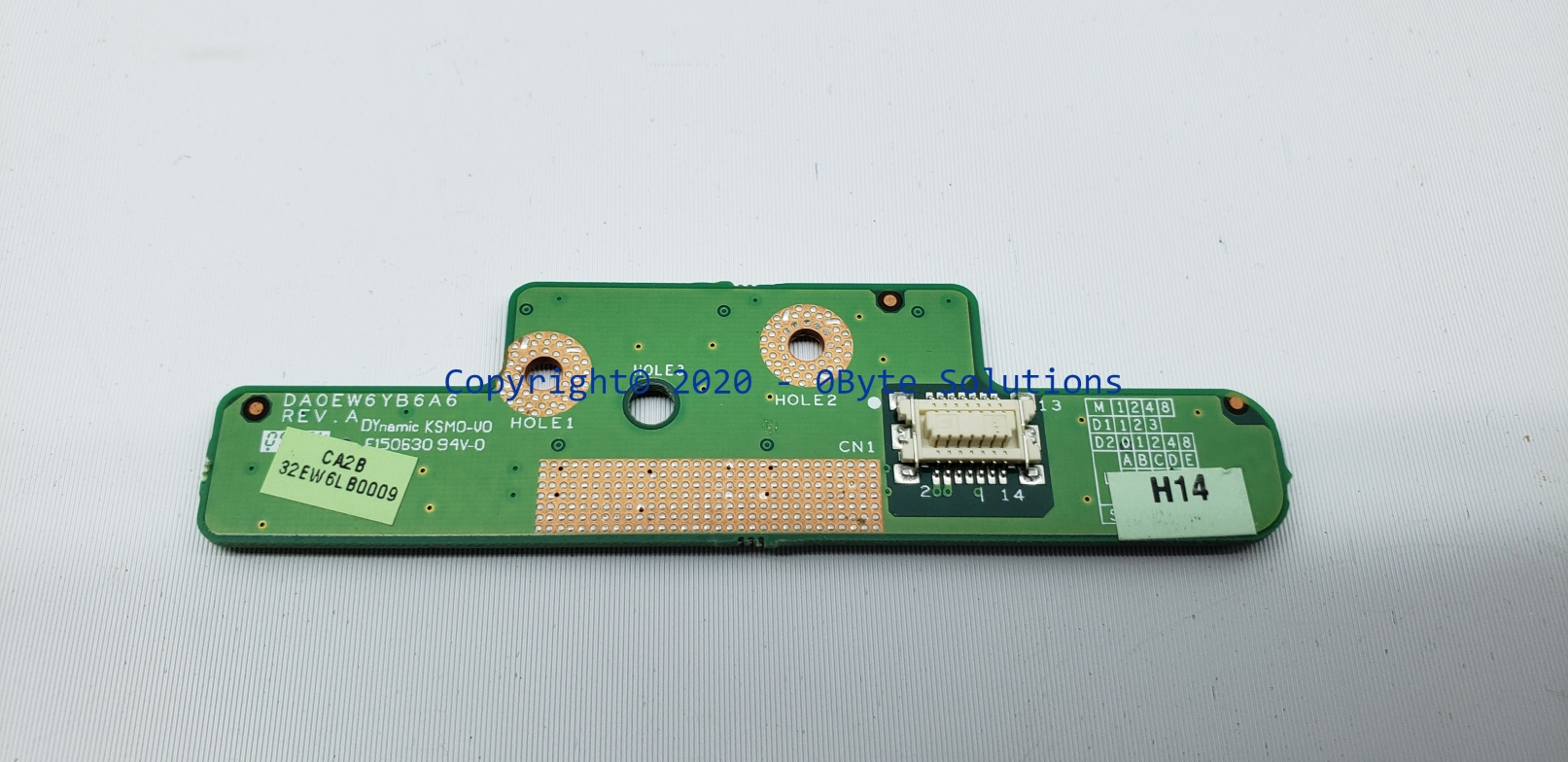 Toshiba DA0EW6YB6A6 Power Button/LED Board