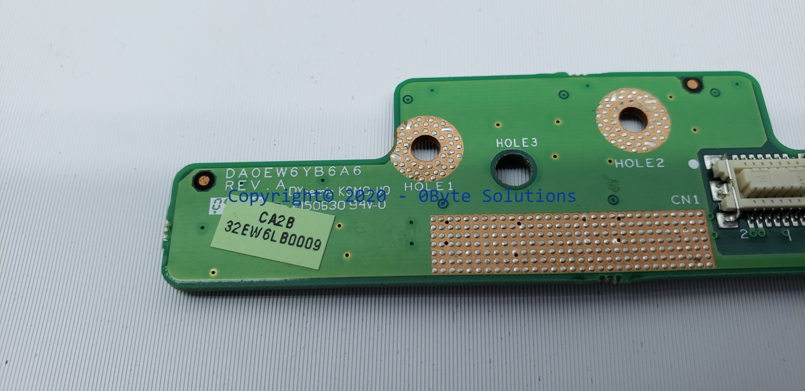 Toshiba DA0EW6YB6A6 Power Button/LED Board