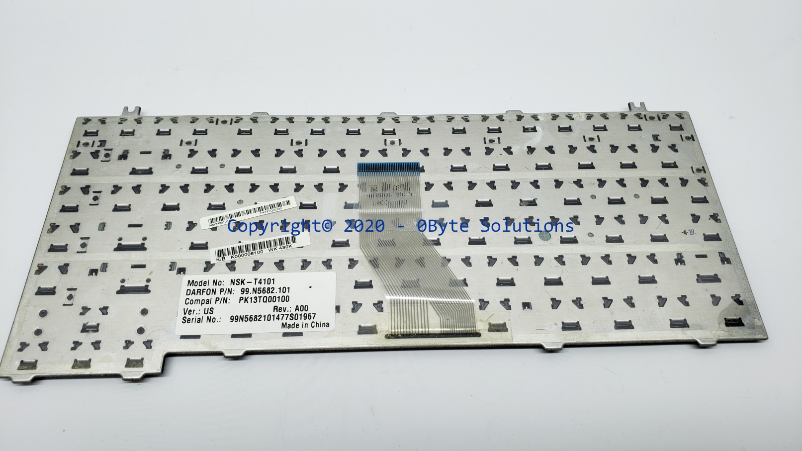 Toshiba NSK-T4101/99.N5682.101/PK13TQ00100 (Rev:A00) Notebook Keyboard