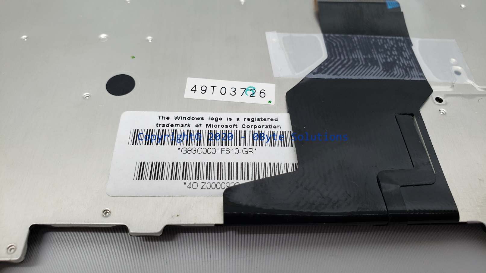 Toshiba G83C0001F610-GR 'GR' Notebook Keyboard