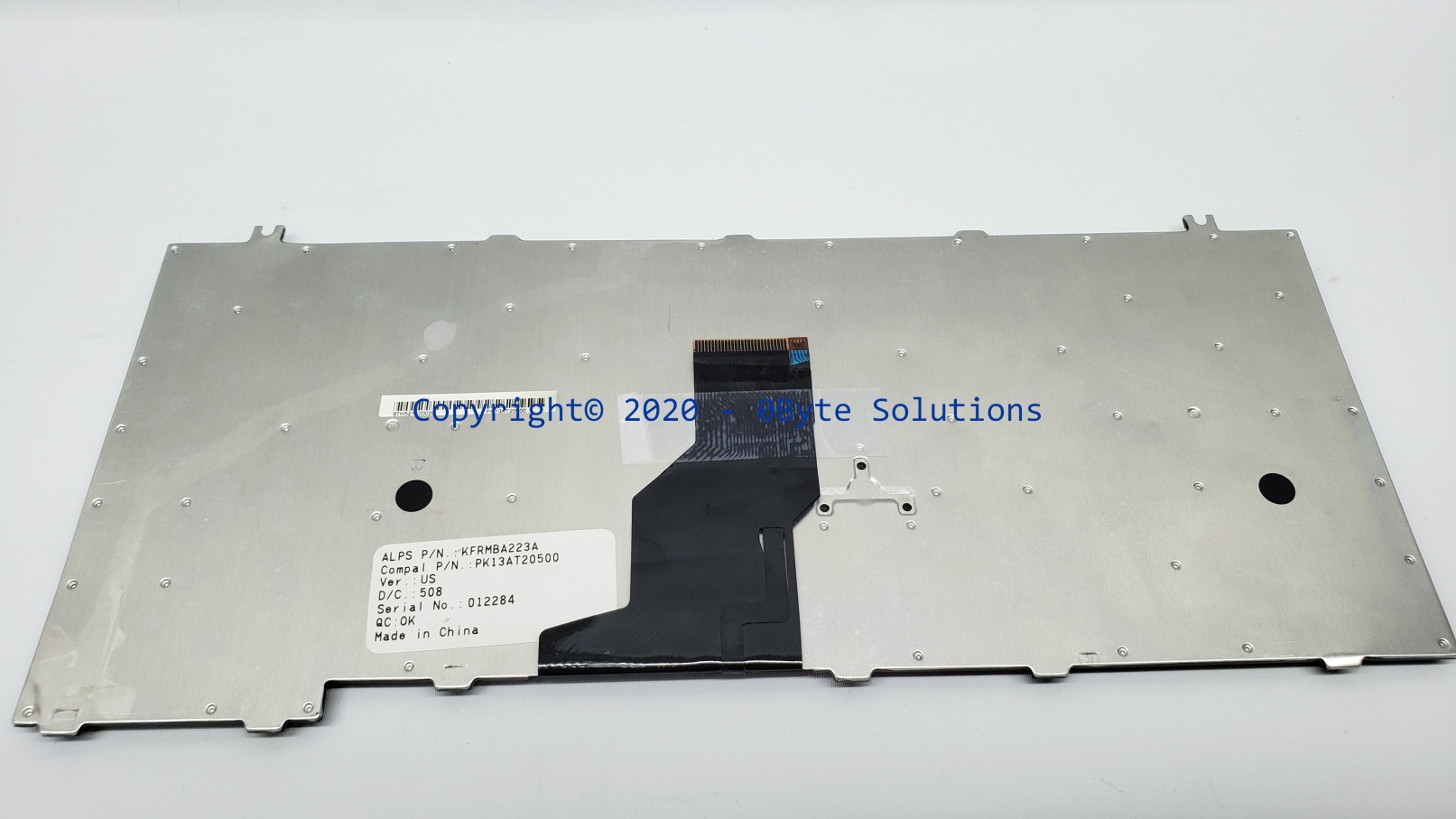 Toshiba/Alps KFRMBA223A/PK13AT20500 Notebook Keyboard