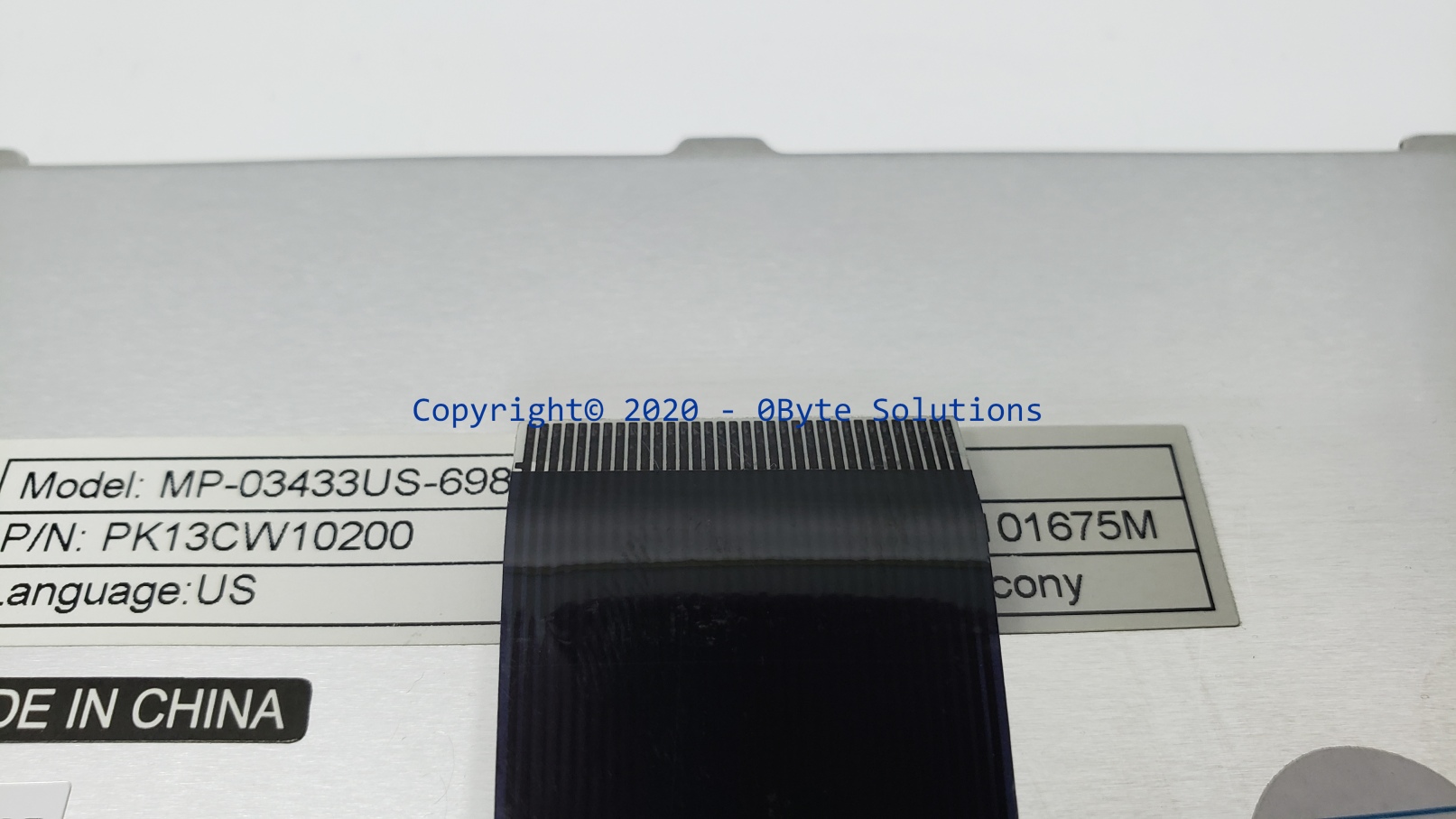 Toshiba/Chicony K000025490/MP-03433US-698/PK13CW10200 Notebook Keyboard