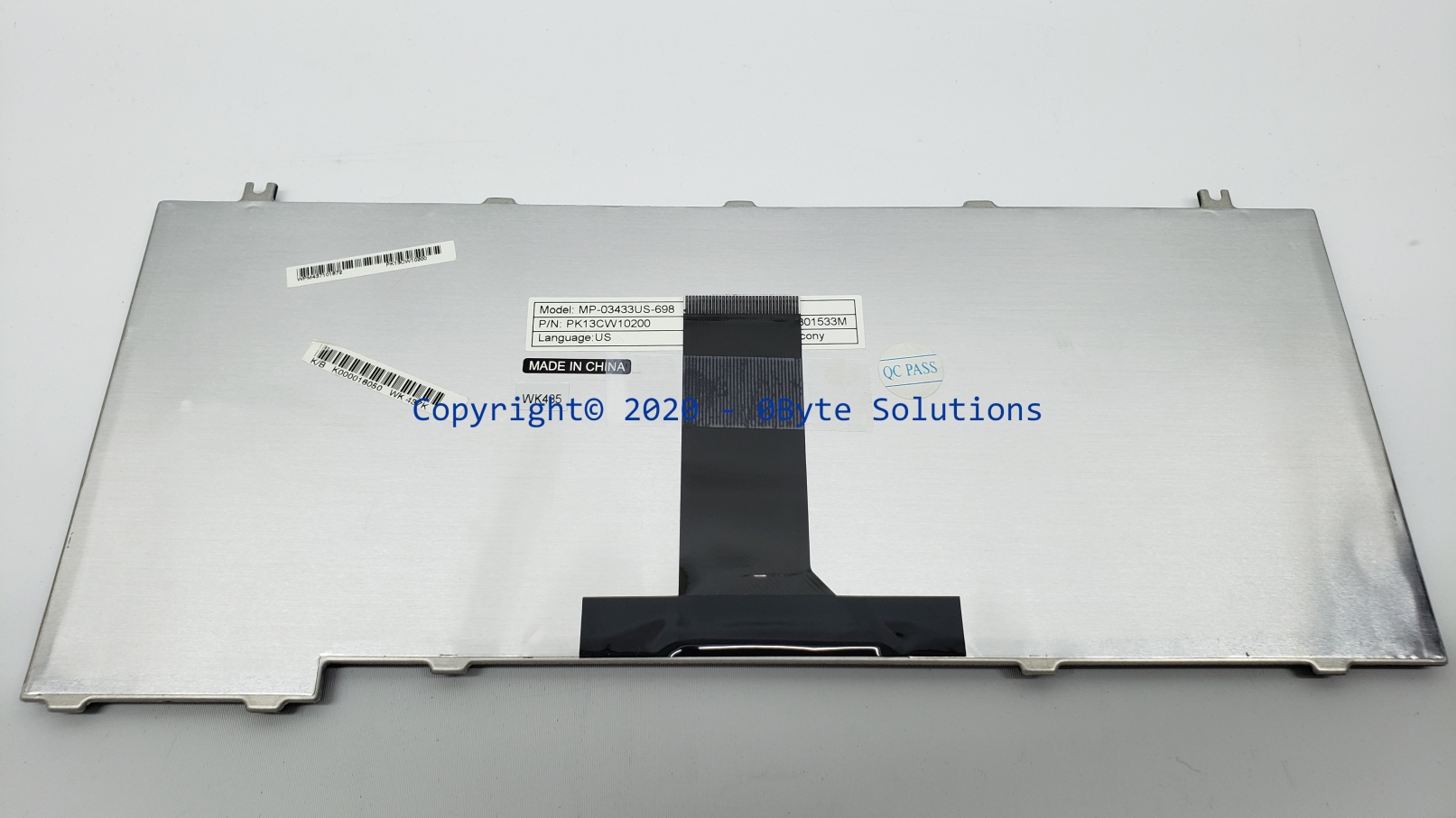 Toshiba/Chicony K000016050/MP-03433US-698/PK13CW10200 Notebook Keyboard