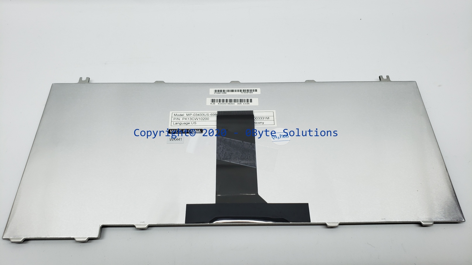 Toshiba/Chicony K000016050/MB-03433US-698/PK13CW10200 Notebook Keyboard