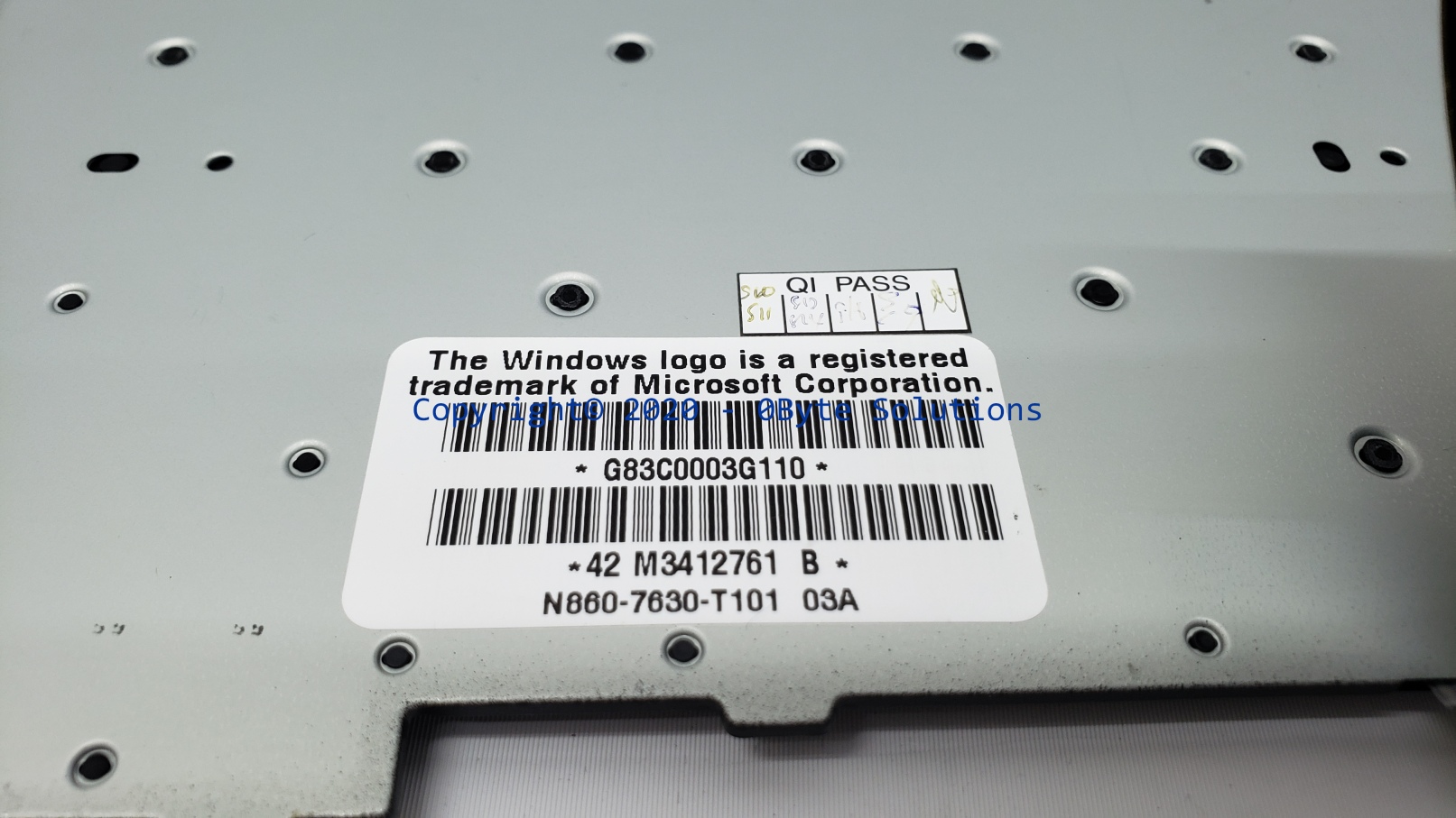 Toshiba G83C0003G110/N860-7630-T101 Notebook Keyboard