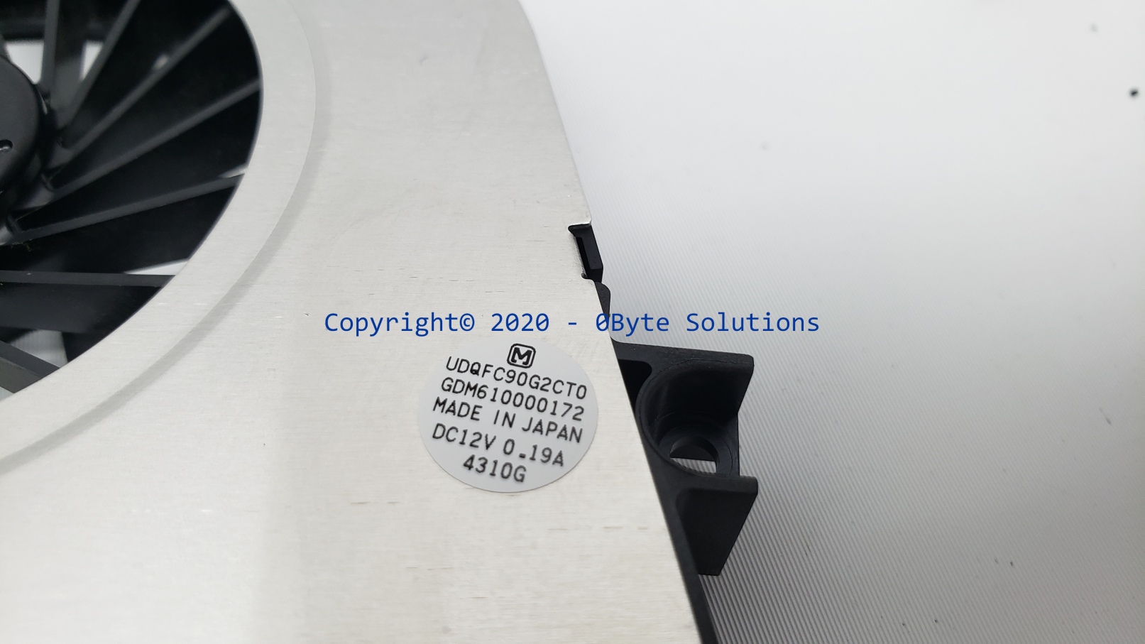 Toshiba/Panasonic GDM610000172/UDQFC90G2CTO DC12V Cooling Fan