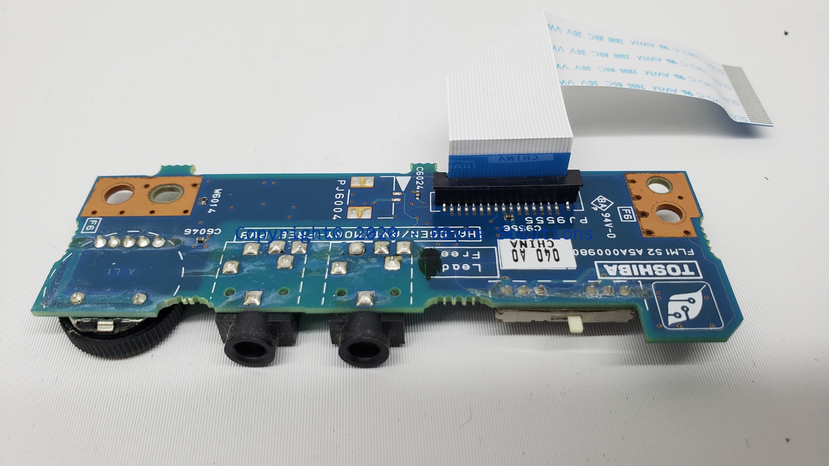 Toshiba FLM1S2 A5A000980 Audio Card + WiFi Switch with Ribbon Cable