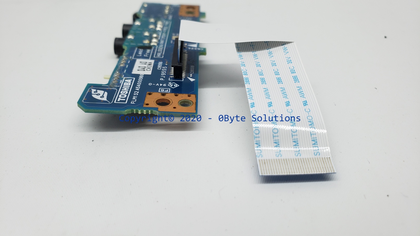 Toshiba FLM1S2 A5A000980 Audio Card + WiFi Switch with Ribbon Cable