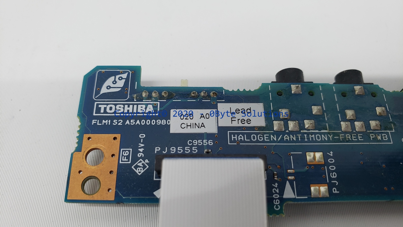 Toshiba FLM1S2 A5A000980 Audio Card + WiFi Switch with Ribbon Cable