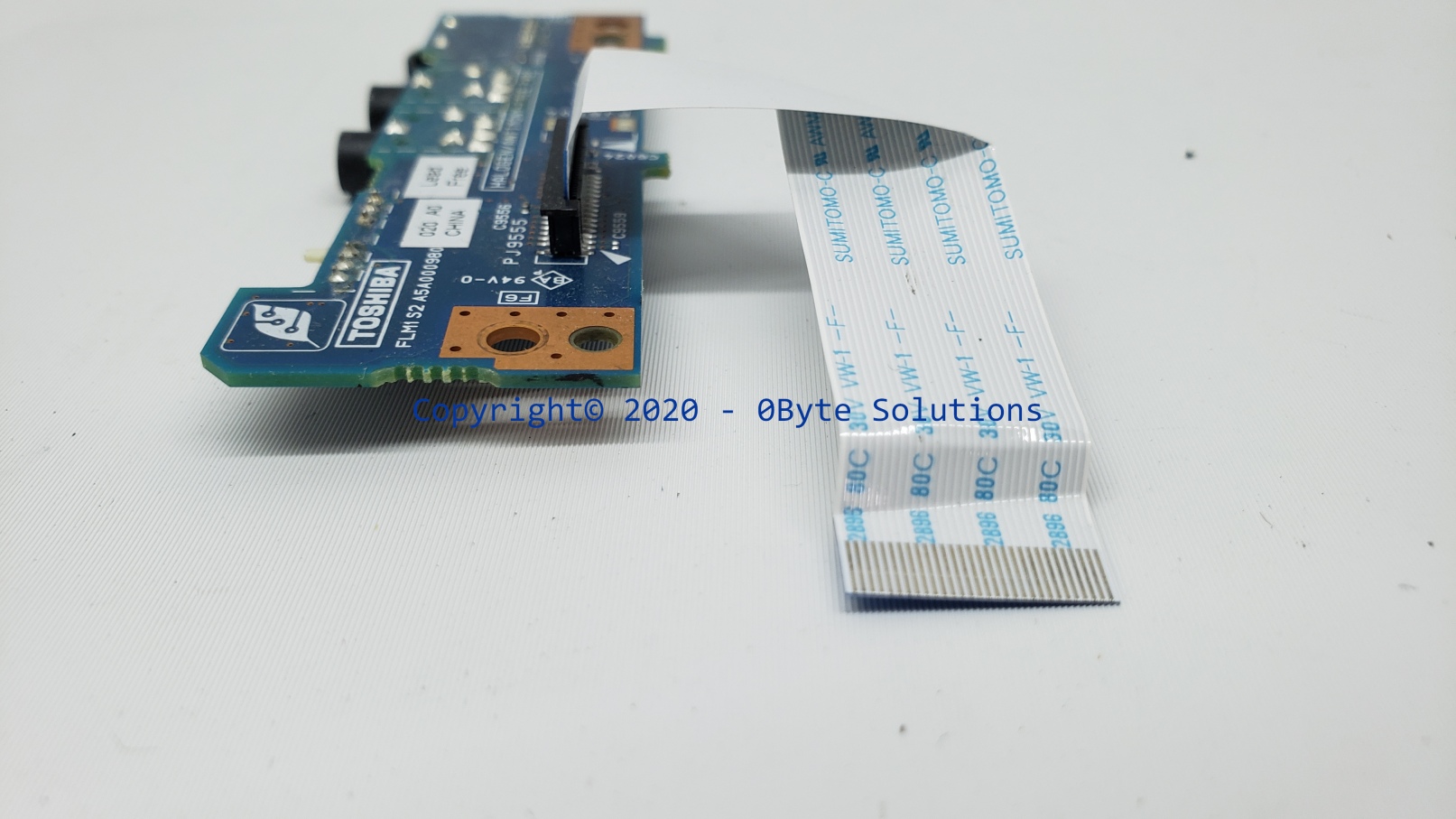 Toshiba FLM1S2 A5A000980 Audio Card + WiFi Switch with Ribbon Cable