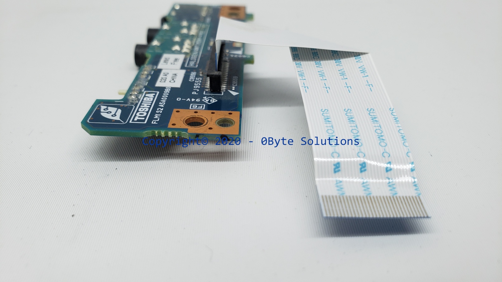 Toshiba FLM1S2 A5A000980 Audio Card + WiFi Switch with Ribbon Cable