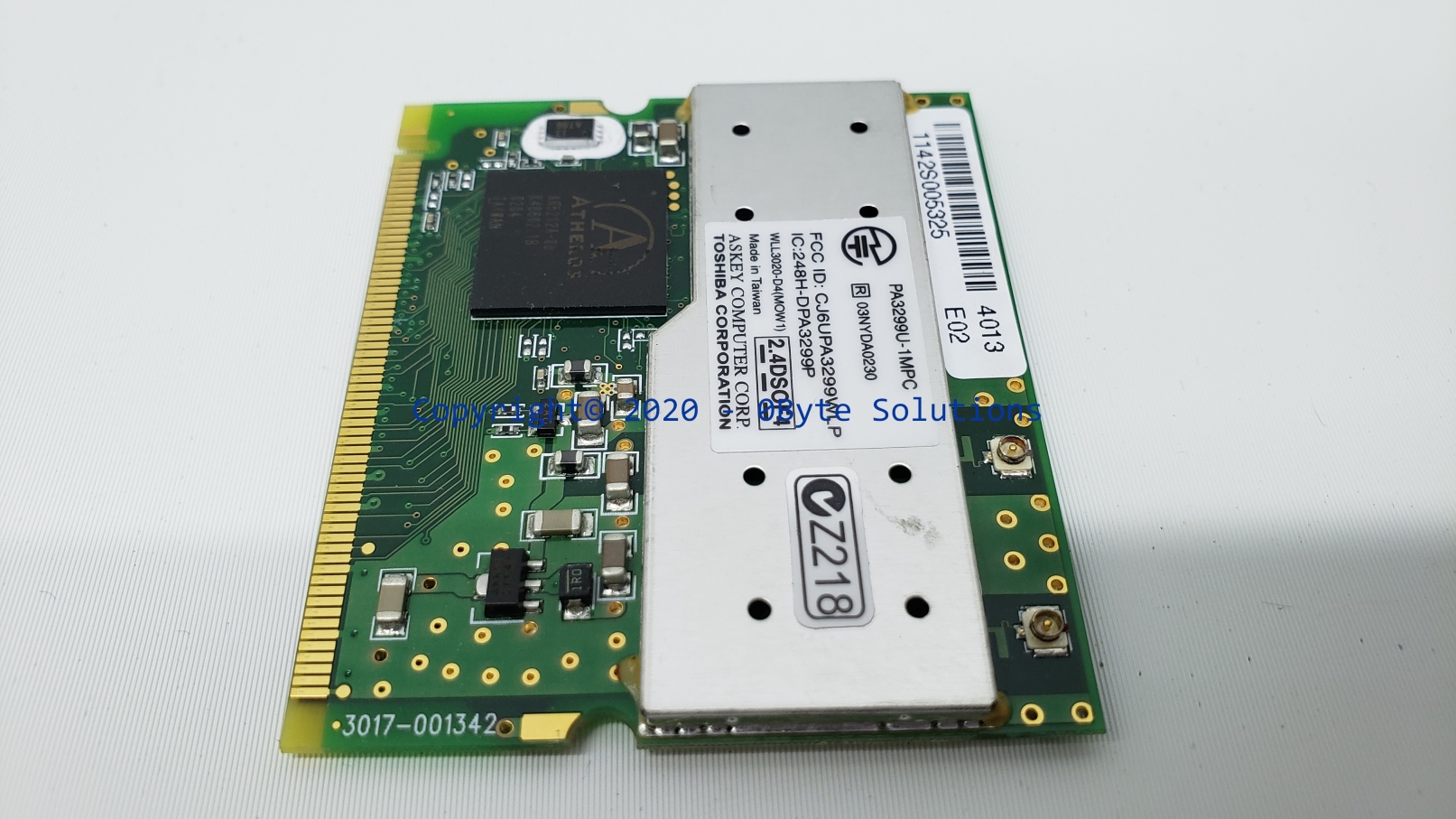 Toshiba/Askey G86C0000T510/PA3299U-1MPC/WLL3020-D4 Mini PCI WiFi Board