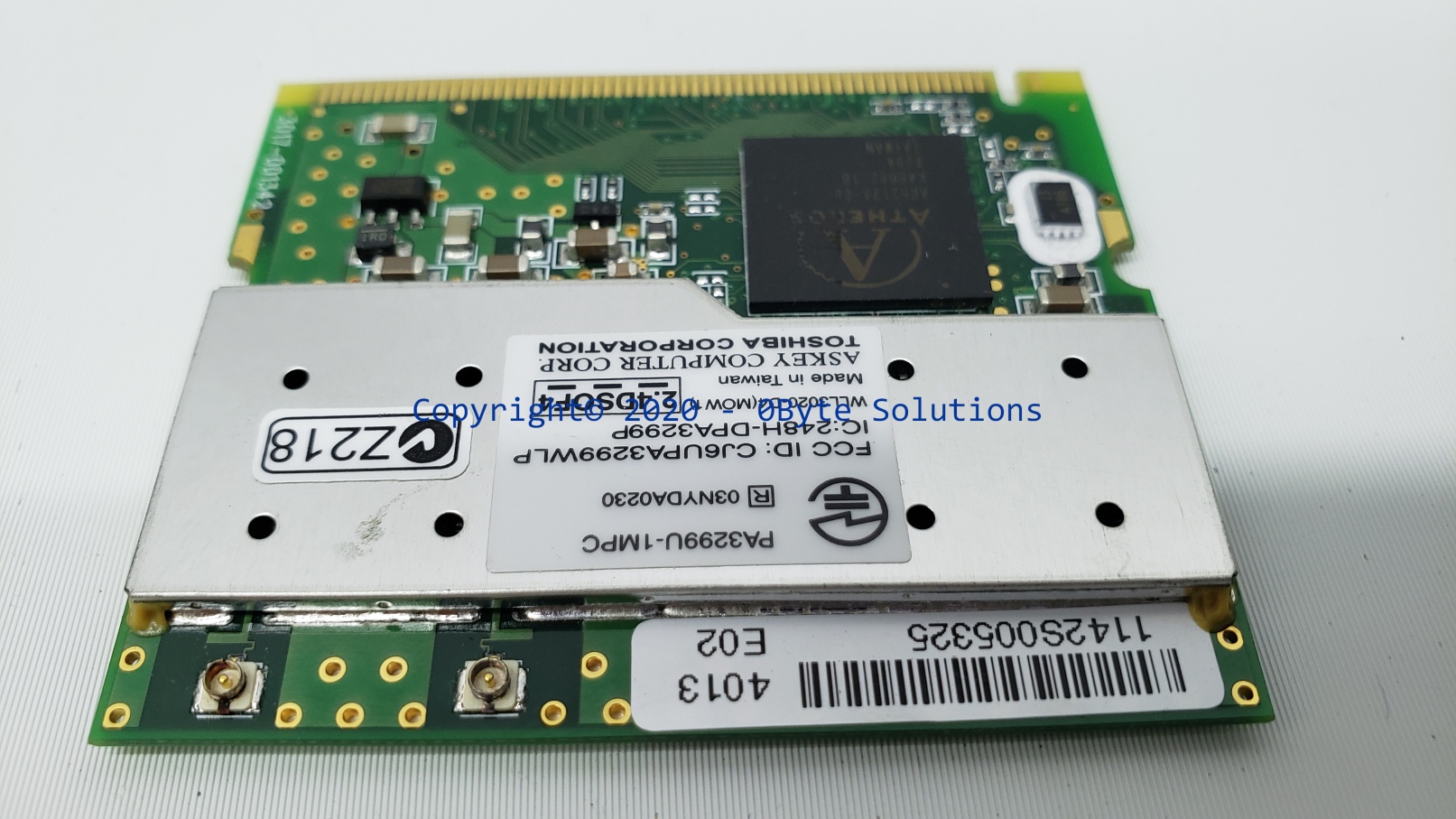 Toshiba/Askey G86C0000T510/PA3299U-1MPC/WLL3020-D4 Mini PCI WiFi Board