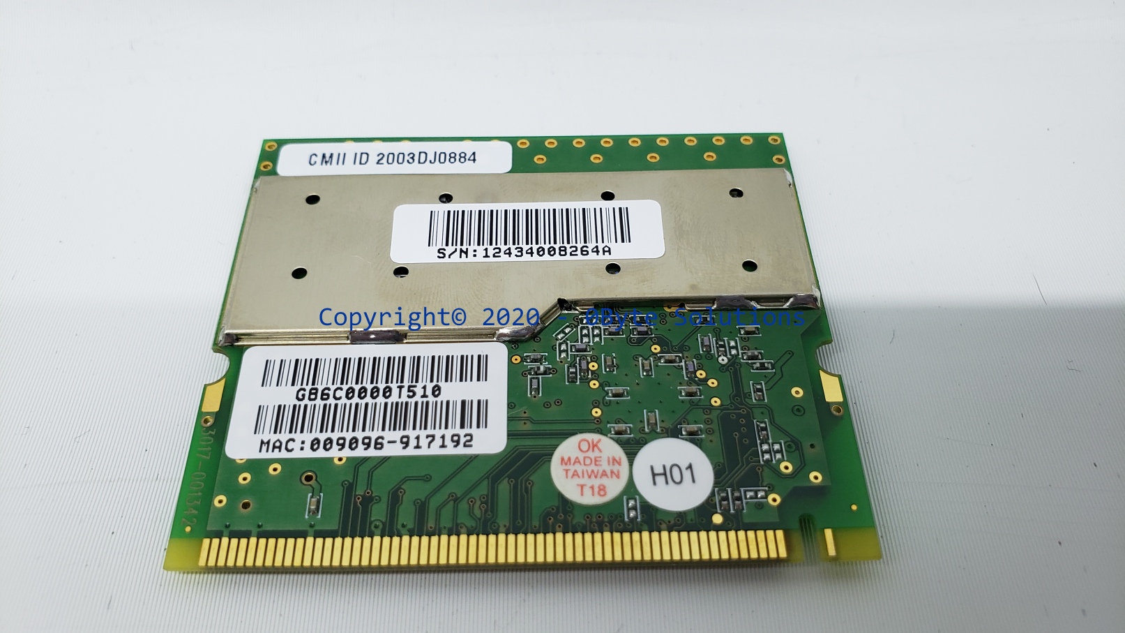 Toshiba/Askey G86C0000T510/PA3299U-1MPC/WLL3020-D4 Mini PCI WiFi Board