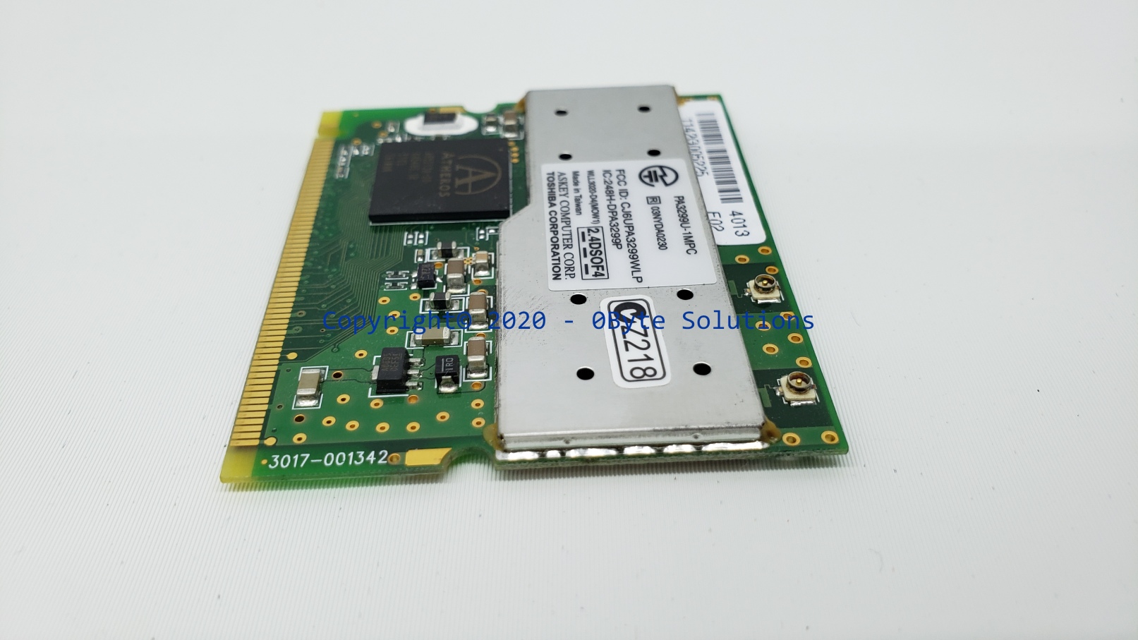 Toshiba/Askey G86C0000T510/PA3299U-1MPC/WLL3020-D4 Mini PCI WiFi Board
