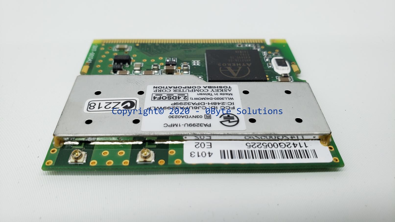 Toshiba/Askey G86C0000T510/PA3299U-1MPC/WLL3020-D4 Mini PCI WiFi Board