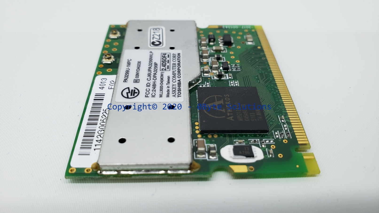 Toshiba/Askey G86C0000T510/PA3299U-1MPC/WLL3020-D4 Mini PCI WiFi Board