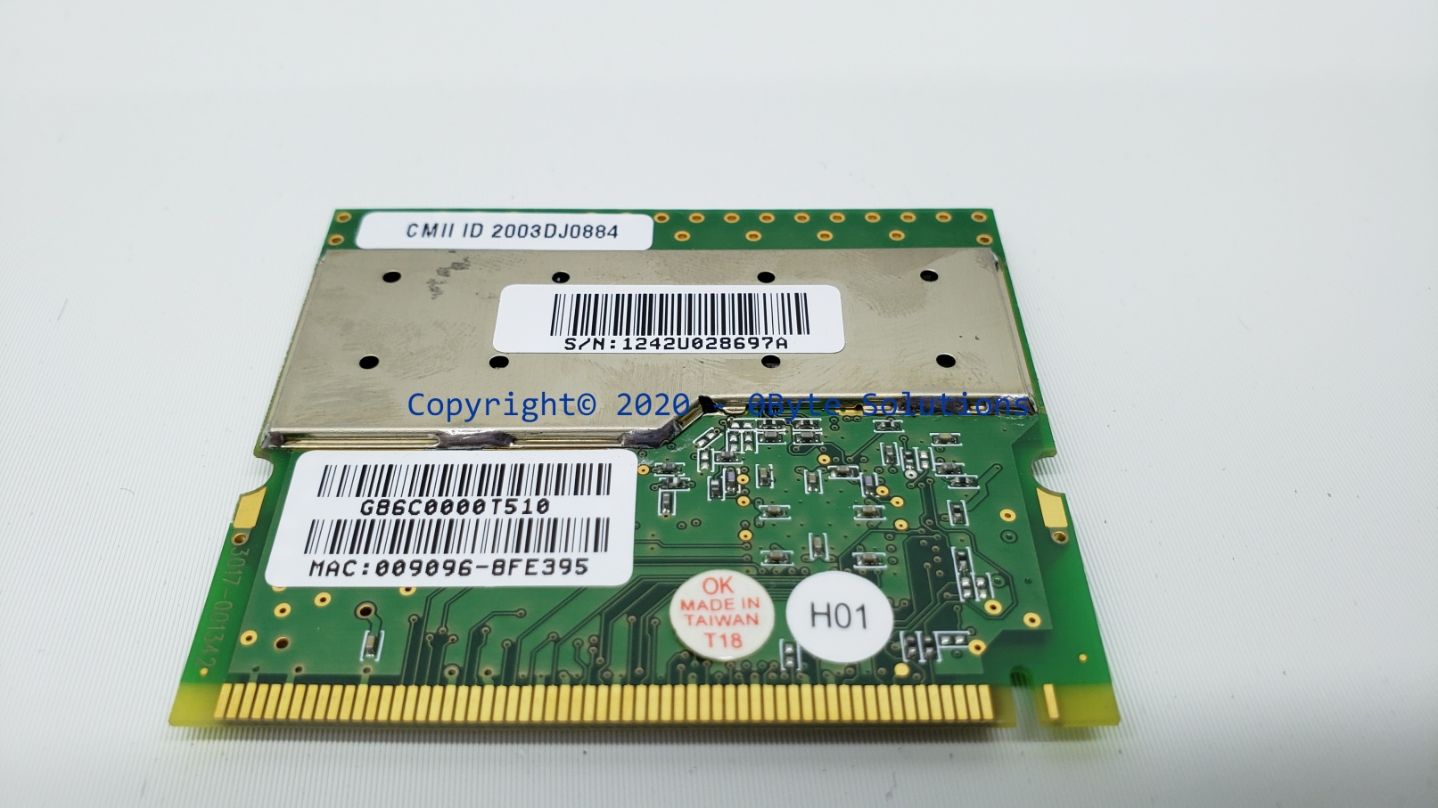 Toshiba/Askey G86C0000T510/PA3299U-1MPC/WLL3020-D4 Mini PCI WiFi Board
