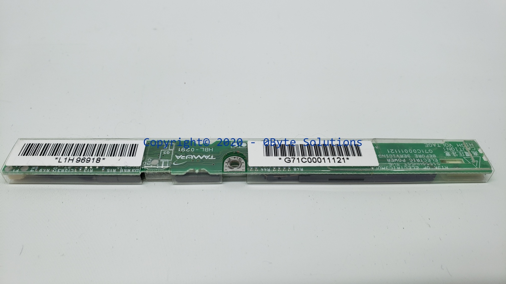 Toshiba/Tamura G71C00011121/HBL-0291 LCD Inverter Board