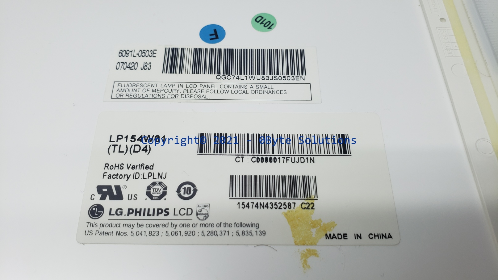 LG.Philips LP154W01(TL)(D4) 344mm x 222mm (15.4