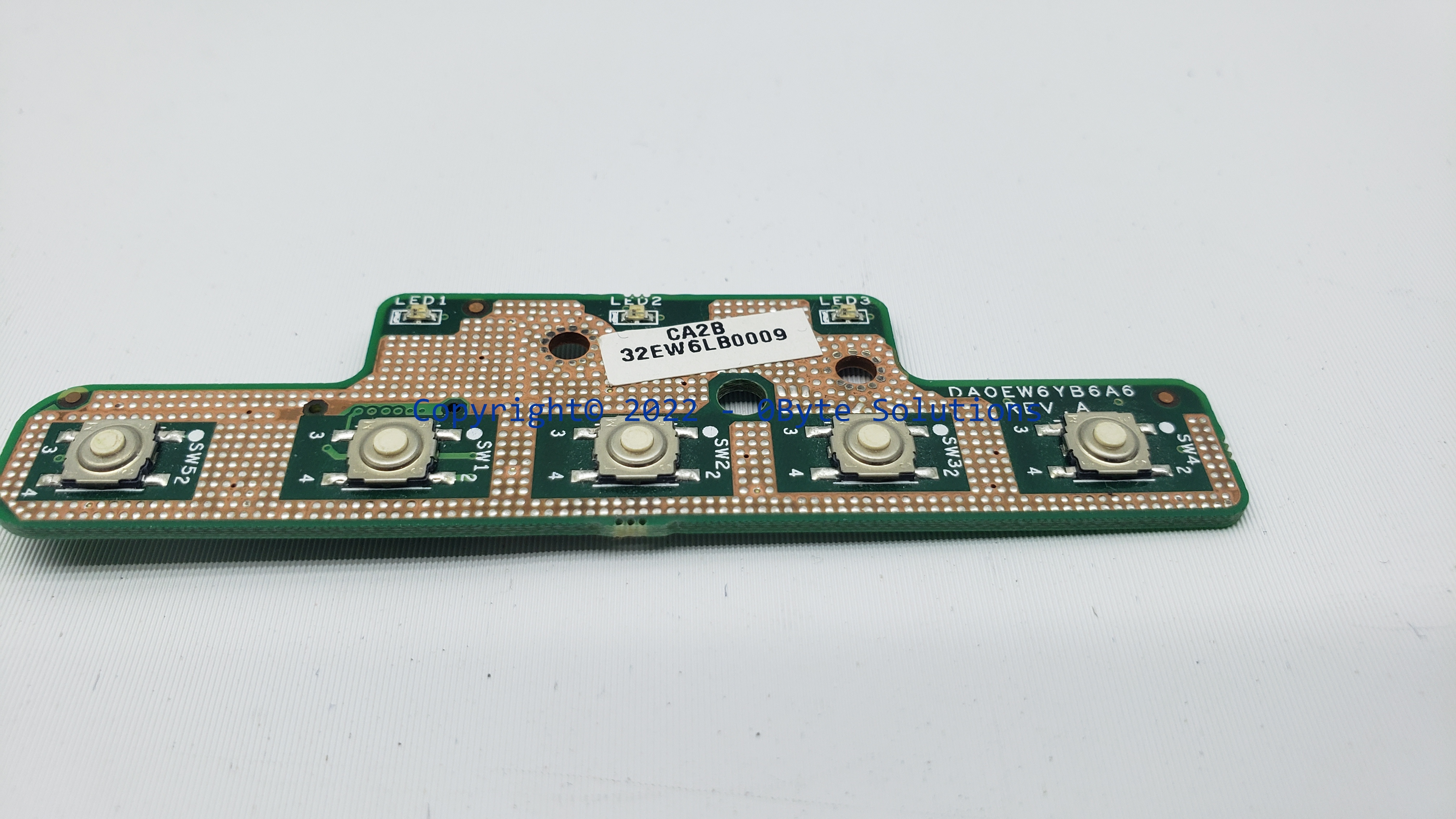 Toshiba DA0EW6YB6A6 Power Button/LED Board