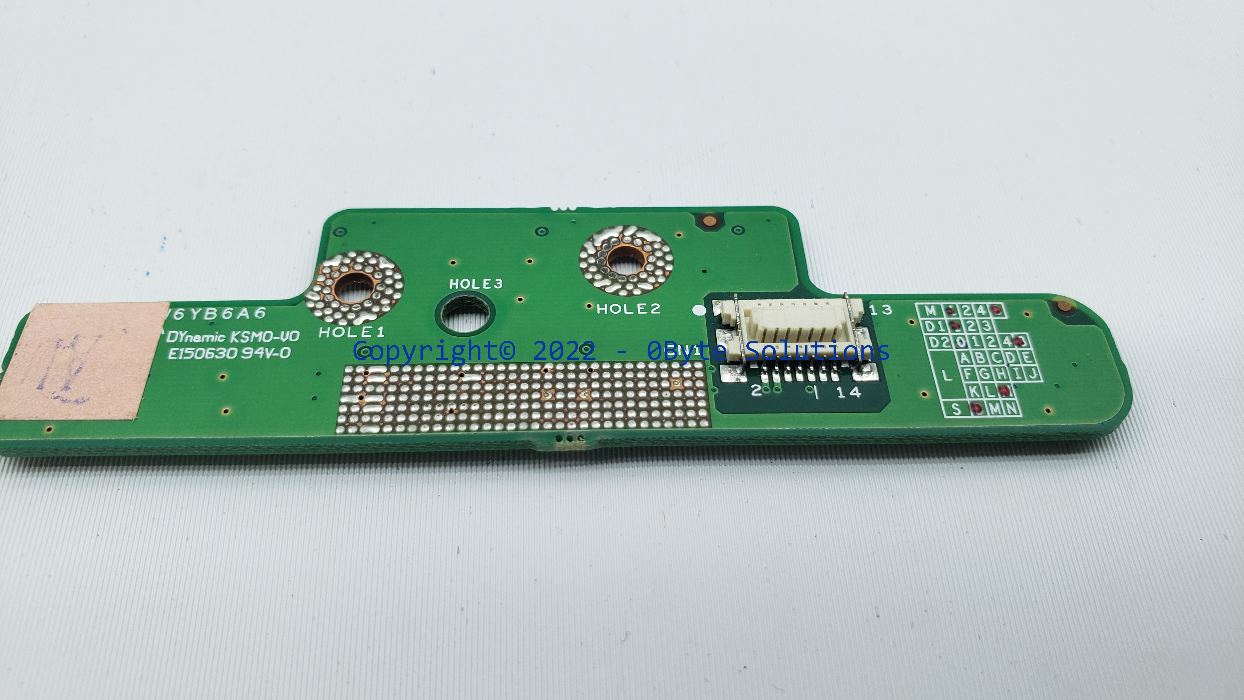 Toshiba DA0EW6YB6A6 Power Button/LED Board
