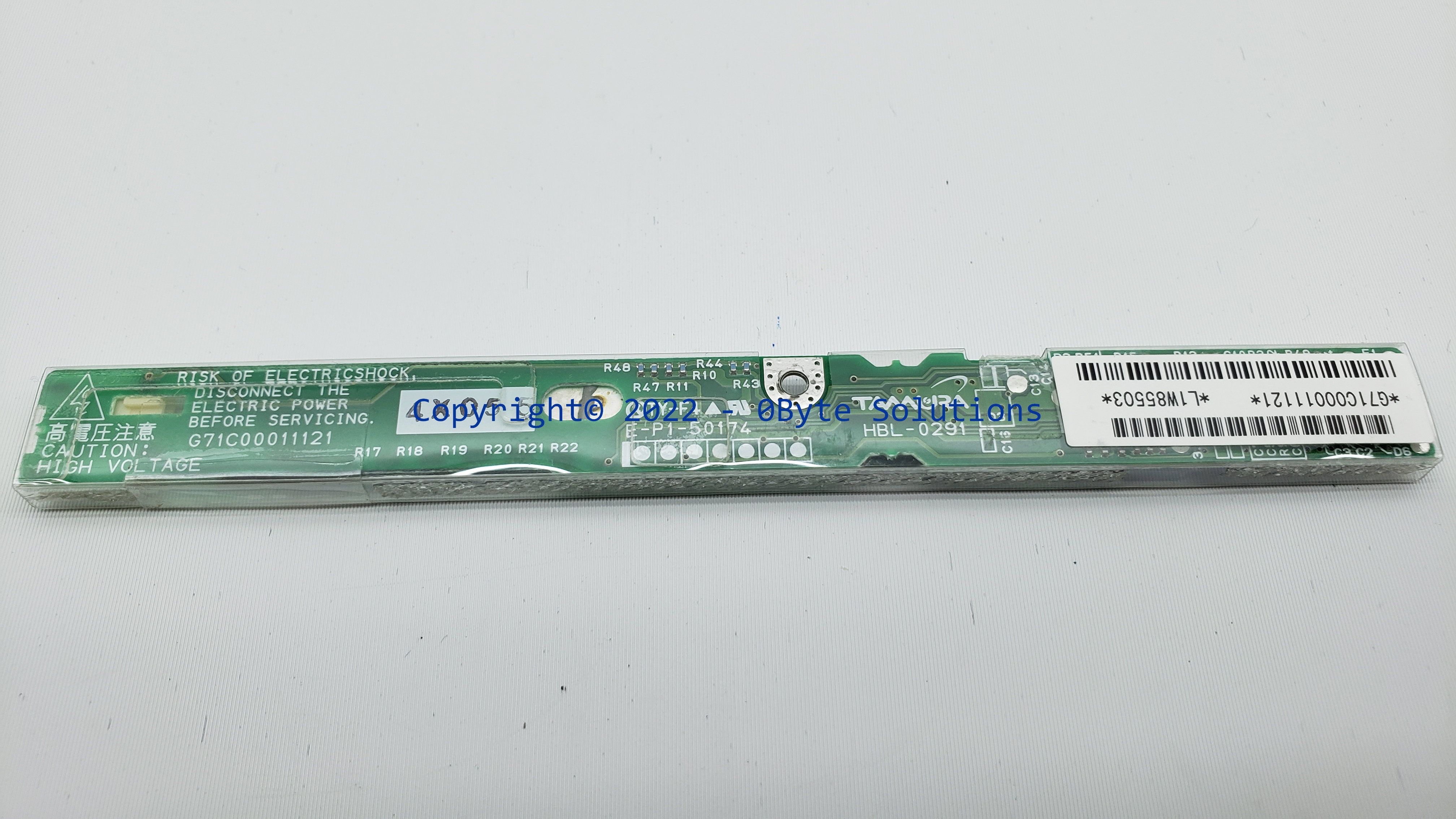 Toshiba/Tamura G71C00011121 LCD Inverter Board