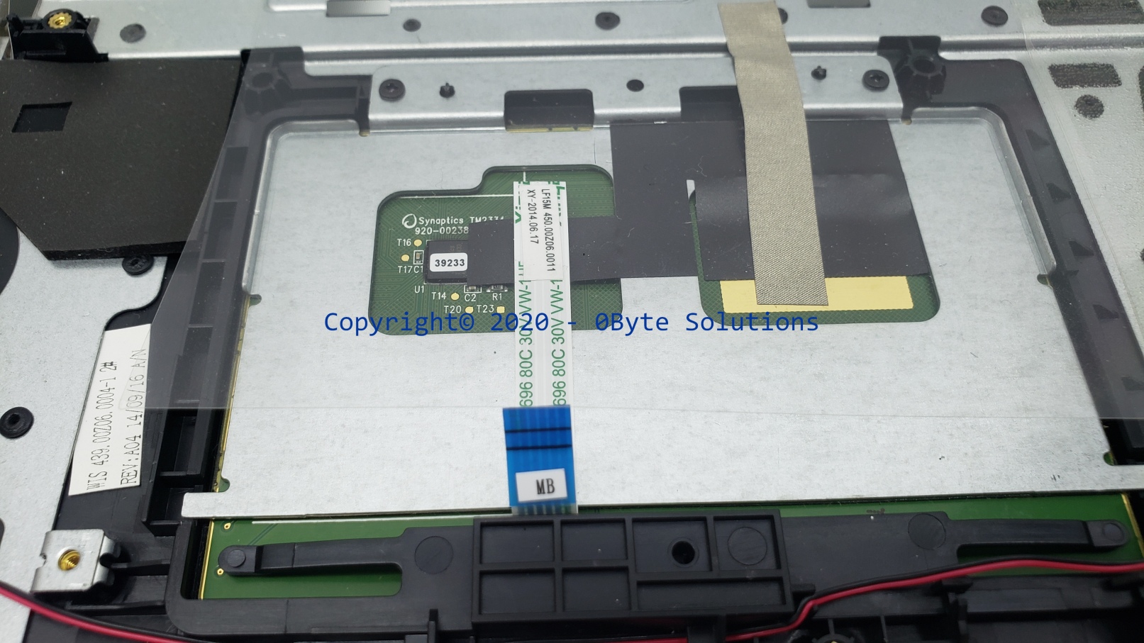 Lenovo 5CB0F76796 Palmrest/Cover with TouchPad & Components